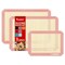 3 Pieces Silicone Baking Mat Colorful Collection - Set of 3: 2 Half Sheets Mats (11 5/8" x 16 1/2") + 1 Quarter Baking Sheet, Reusable & Nonstick Bakeware Mats for Cookies, Macarons, Bread (Pink)